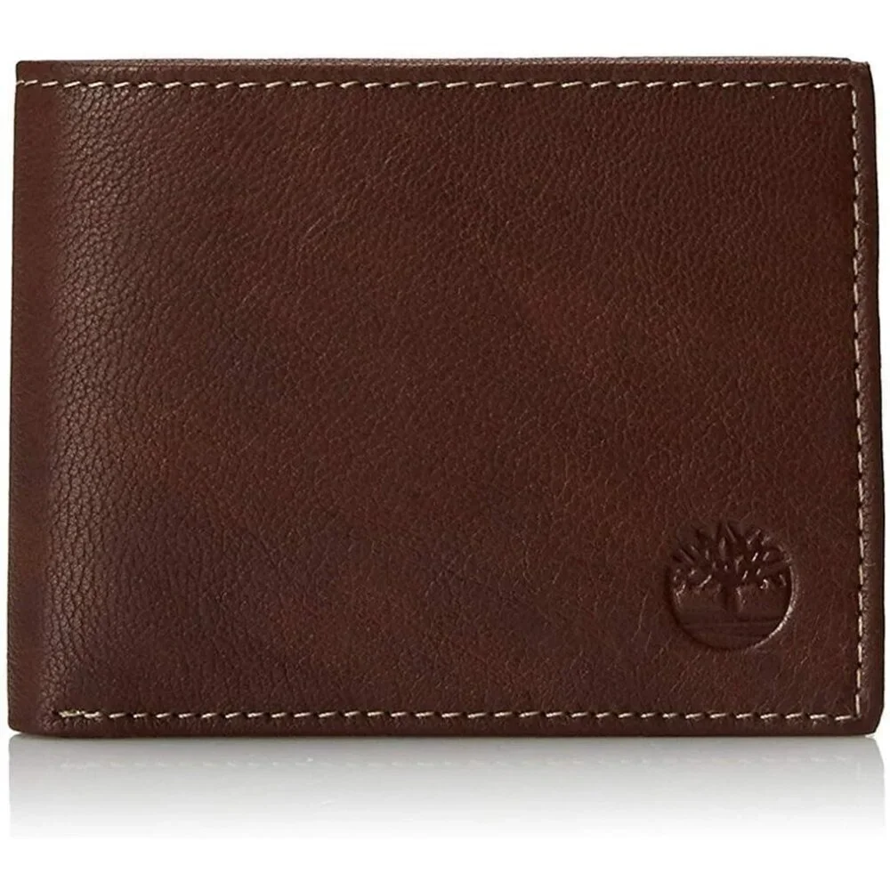 Men's Blix Genuine Brown Leather Billfold Slip Pocket Designed Wallet One Size